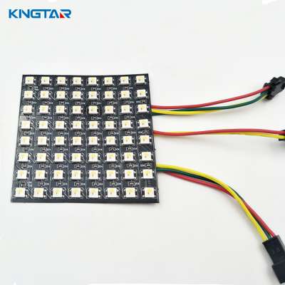 8*8 pixels flexible SK6812 Matrix RGBW LED Pixel Panel