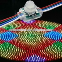 RGB waterproof through hole addressable led pixel light in shenzhen